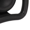 277mm Racing Steering Wheel with 135mm Adapter Black PU Universal