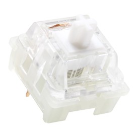 KPREPUBLIC KTT Kang White Switch V3 Linear 43g 53g MX Switch for Mechanical Keyboard 80m Factory Lubed Kangbai Switch Nylon POM 3pin (KTT Kang White x90)