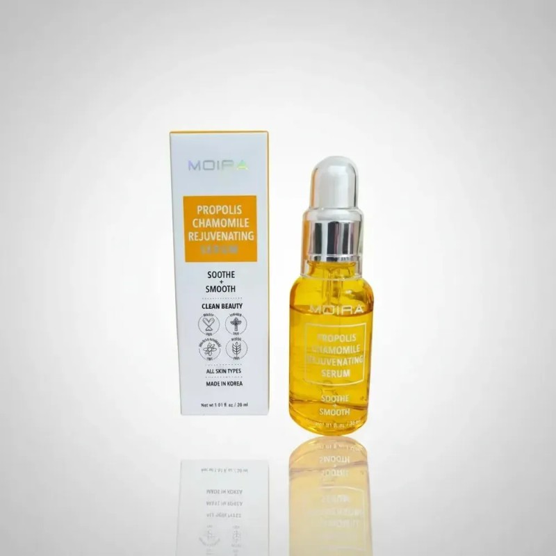 Sérum Coreano Moira Cosmetics con Manzanilla FPS 1, Hidratante Antiedad