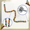 Bird Bungee Climbing Swing - Colorful Parakeet Rope Perch (23.6