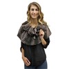 Luxurious 2 Pack Faux Fur Caplet Shawls