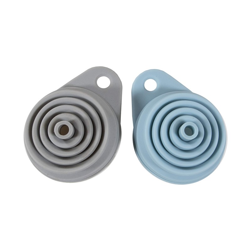 Simply Served Collapsible Funnels, Standard, Gray and Blue