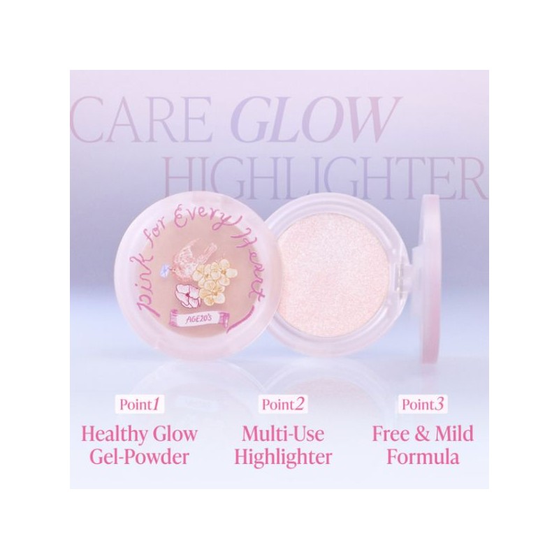 AGE20'S Care Glow Highlighter 5g [Pink For Every Heart Edition]