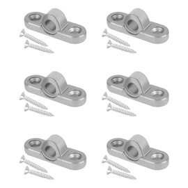XTDMJ 6 Stück Vorzeltöse für Wohnmobil & Wohnwagen, Wagerecht Metall Vorzeltöse Wandösen aus Metall mit Rostschutz, senkrechte und waagerechte Ausführung (Wagerecht)
