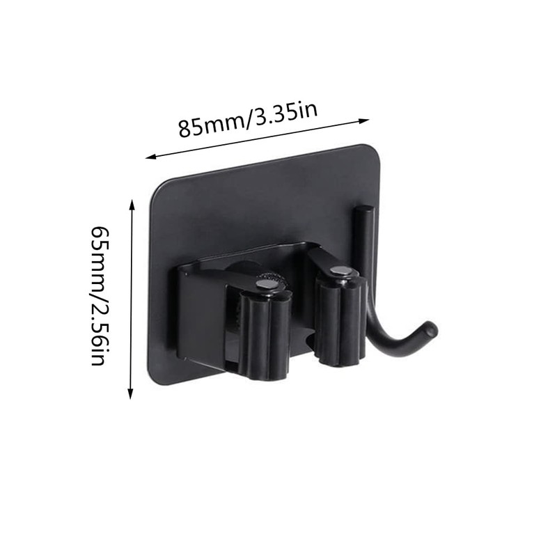 4 Pack Mop Broom Holder Stainless Steel No Drilling Wall