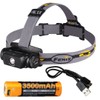 Fenix HP16R Rechargeable Headlamp, 1250 Lumens Spotlight, 400 Lumens Floodlight