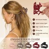 6PCS Small Soft Hair Clips for Women, 2.36 Inch Non-slip