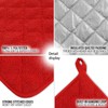 AMAZBEE Bulk Pot Holders 24 Pack, 7x7 Inch Quilted Hot