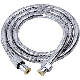 2M Anti-Kink Shower Hose - 304 Stainless Steel Extra Long Hand Held Flexible Chrome With Brass Fitting - Replacement for Bathtub Faucet