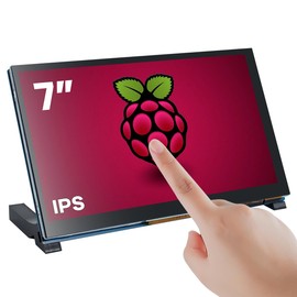 Hosyond 7 Inch Touchscreen IPS DSI Display Compatible with Raspberry Pi 5/4/3, 800x480 Pixel Capacitive Screen MIPI Driver-Free Interface