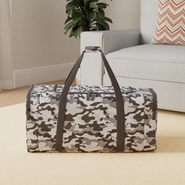 Jetstream Heavy Duty Multi Pocket Large Sports Gym Equipment 3-Pocket Travel Duffel Bag (Camo, 32-Inch)