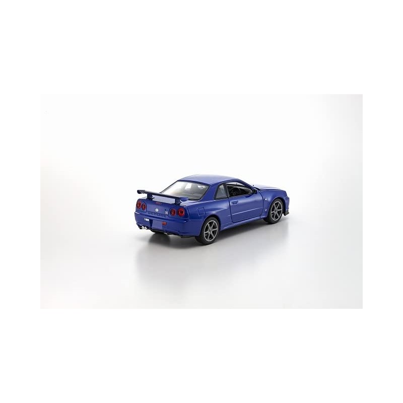 Kyosho WELLY 1/24 Nissan Skyline GT-R (R34) MT Blue Finished