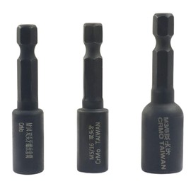 Seimneire Hanger Bolt Driver, 1/4"-20,3/8"-16, 5/16"-18 Hanger Bolt Installation Tool, Hexagon Head Drill Driver Bits for Woodworking - 3 Pcs