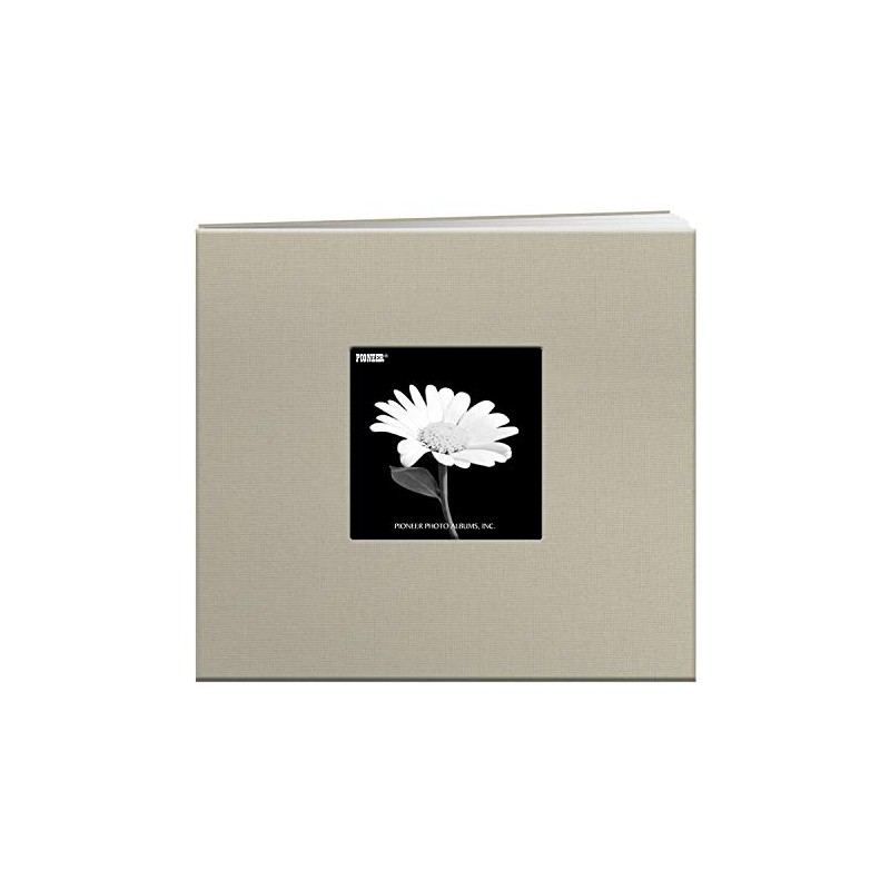 Pioneer 8-Inch by 8-Inch Postbound Fabric Frame Cover Memory Book,