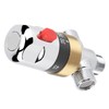 Solid Brass Thermostatic Mixer Valve Thermostatic Control for Water Temperature