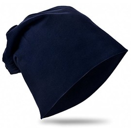 Miobo unisex jersey slouch beanie, long, plain colour, cotton, adults, babies, children