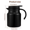 1L Thermal Coffee Carafe Jug,Stainless Steel Insulated Tea Pot with