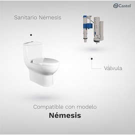 Castel Válvula de descarga y admisión para WC Némesis