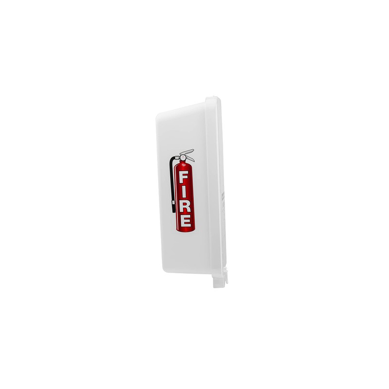 AKA1 Fire Extinguisher Cabinet - Outdoor Mounted, White with Clear