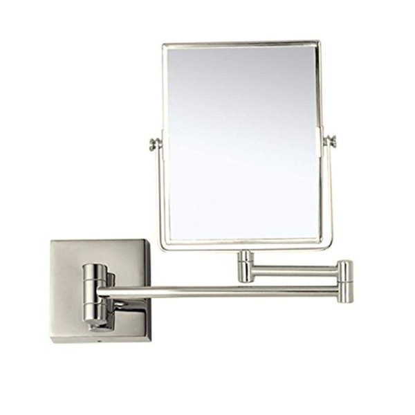 Nameeks AR7721-SNI-3x Glimmer Double Face 3x Magnification Wall Mounted Makeup Mirror, Satin Nickel