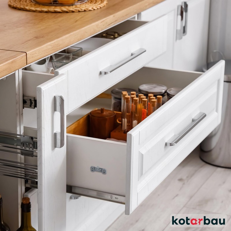 KOTARBAU® Box Slim Drawers Loss for Drawer Runners & Roller