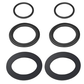 3 Pairs of Seals, Pool Round Seal, Sealing Ring Replacement Parts, O-Rings Rubber Seal, Pool Pump Rubber Sealing Rings Replacement Part, Sand Filter System Washers, for Piston Valve Stopcock