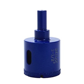 1-1/2 Inch Diamond Hole Saw Ceramic Porcelain Glass Tile Drill Bit Quartz Granite Countertop Glass Super Long Life Vacuum Brazed Technology Tile Hole Cutter Saw Drilling Tool 1 1/2 inch