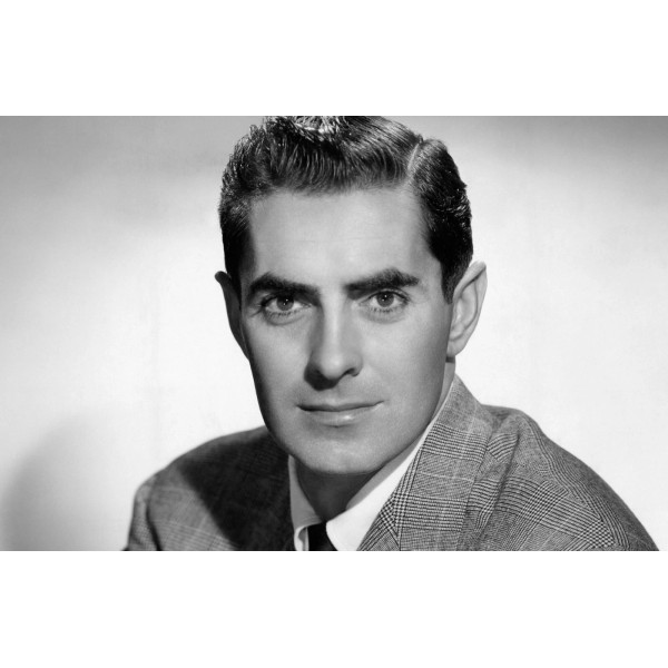Classic Hollywood Movie Actor Tyrone Power Retro Old Publicity Photo