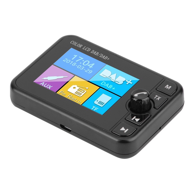 2.4in DAB Car Digital Radio Bluetooth Receiver with FM Transmitter