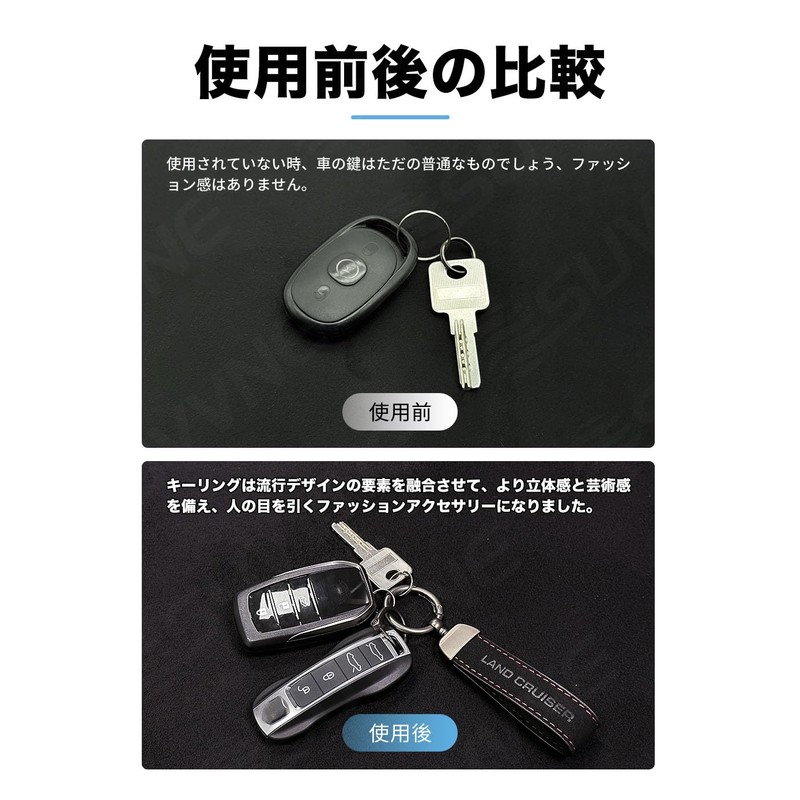 [SUVVNE] Suvuni Key Holder, Car Logo Key Chain, Suede, For