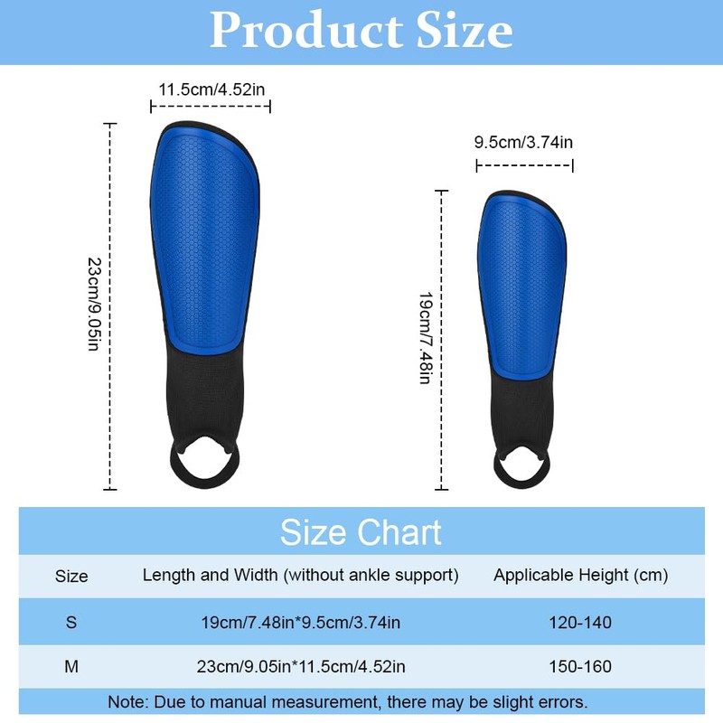 Beugo Football Shin Pads, Kids Football Shin Guards, Style B