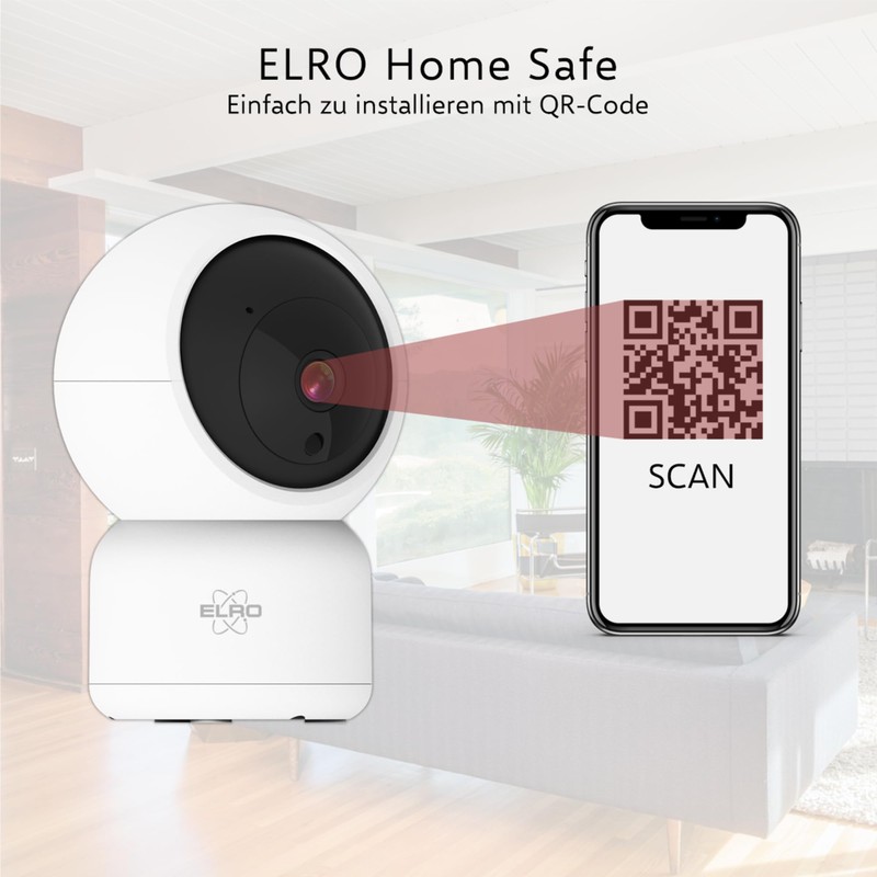 ELRO CI5000 Indoor WiFi IP Surveillance Camera with Motion Sensor
