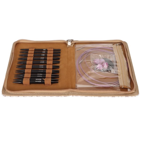 3 to 6mm Interchangeable Circular Knitting Pins Set, Aluminum Knitting