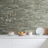 AULIGET 2-Piece Apache Brown Rock Peel and Stick Backsplash Wall