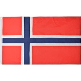 Norway Country Flag | Double Stitched National Flag of Norway Use for Indoor-Outdoor Purpose | Lightweight, Bright & Vivid Colors, Flag of Norway