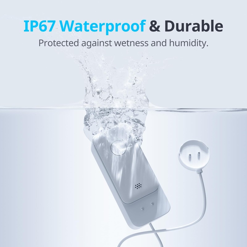 SwitchBot WiFi Water Sensor No Hub Required, Smart Water Leak