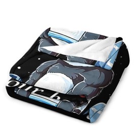 Panda Weightlifting Gifts for Girls & Boys - Soft, Warm Fleece Throw Blanket for Bed & Sofa - 40"x50"
