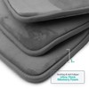 Nestl Set of 2 Bath Rugs, Absorbent Memory Foam Bath