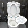 WC-Sitz Dämpfer 5-tlg. Set – Hochfeste Silikon-Pads mit Klebefläche für