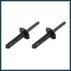 TUCKBOLD 30pcs Black Plastic Rivet Bumper Fastener Clip for Car
