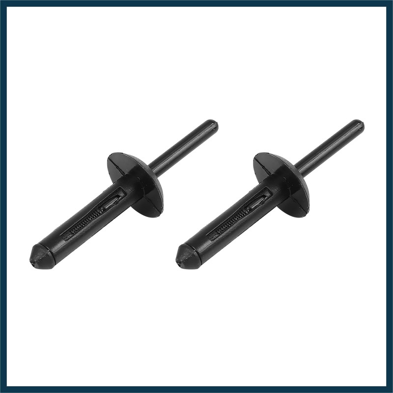 TUCKBOLD 30pcs Black Plastic Rivet Bumper Fastener Clip for Car