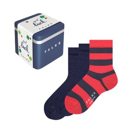 FALKE Unisex Children's Happy 3-Pack Giftbox Socks, Breathable Cotton Reinforced Children's Socks, Durable, Durable, Skin-Friendly, Non-Slip, Multipack in Gift Box, 3 Pairs, Multicoloured (assortment