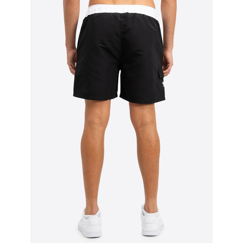 Lonsdale Herren Thorpe Badehose, Black/White, X-Large