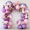 23 * 35inch Pink Mushroom Balloons Purple Mushroom Balloons Iridescent