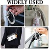 2Pcs Carabiner Keychain, Star Cool Key Ring Y2K Keychain Extra-Large