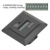 Hour Meter Digital Display Timer Hourmeter Gauge 0‑999999H 59M for