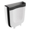 TUHOME White Plastic Mini Trash Can For Kitchen Garbage Bin