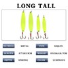 Mipcase 12 Pack Floating Willow Sequins Fishing Luminous Lure Bait