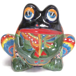 Talavera Frog Planter Small