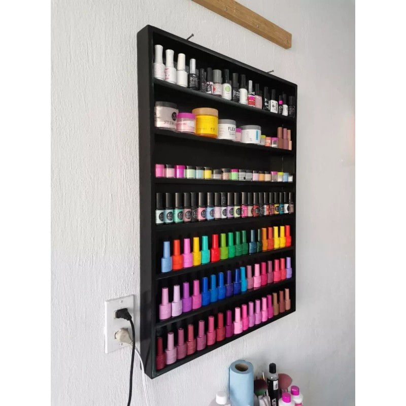 Galeria Shinju Esmaltero Exhibidor Maquillaje Repisa Multiuso Grande C/tapa